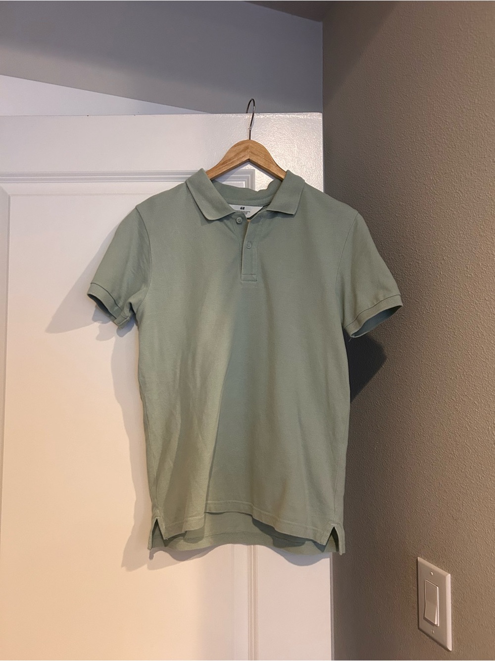Boys Sage H&M Green Polo Shirt
